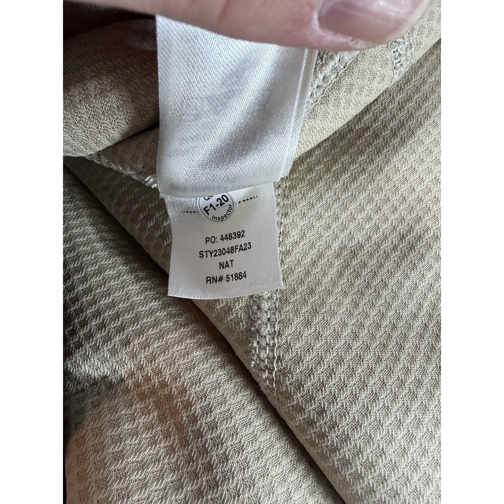 Patagonia Retro X Fleece Vest Mens XL Natural Beige Full Zip Sherpa Pile Logo - Picture 9 of 9